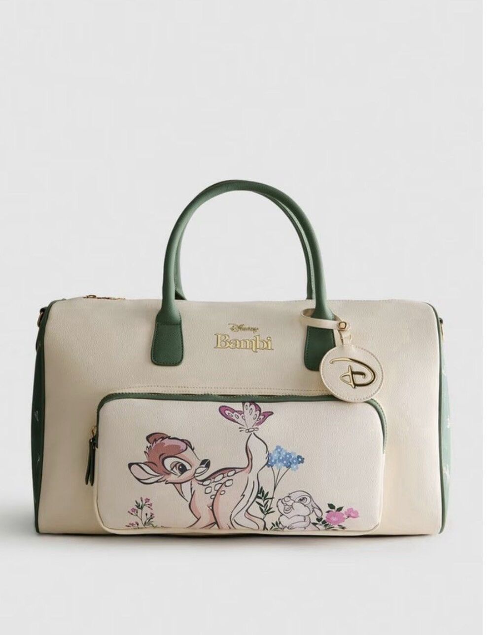 Disney Bambi & Thumper Faux Leather Weekender/Overnight Travel Bag NWT